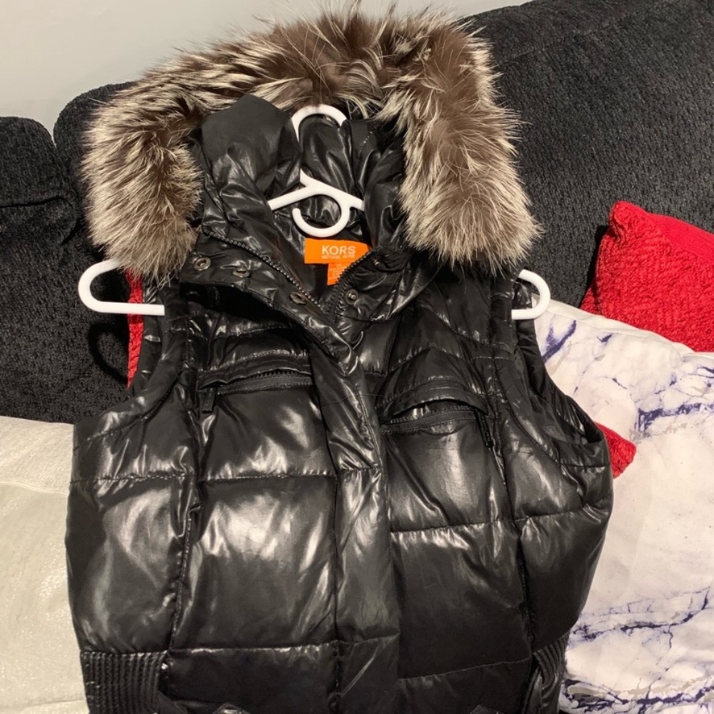 Michael Kors furred vest